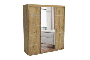 Szafa przesuwna z lustrem 190 cm Green 13 na wymiar
