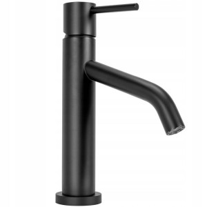 Bateria Umywalkowa Level Czarna Black Niska- Rea