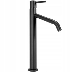 Bateria Umywalkowa Level Czarna Black Wysoka - Rea