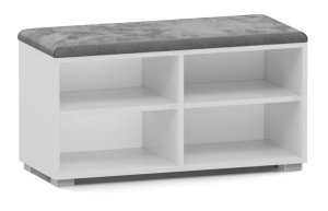 Szafka Na Buty Siedzisko Schowek Opal 4p Biel Mat