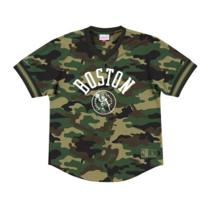 Koszulka Mitchell & Ness NBA Boston Celtics Camo Mesh V-Neck