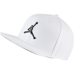 Czapka z daszkiem bejsbolowa Air Jordan Pro Jumpman Snapback biała - AR2118