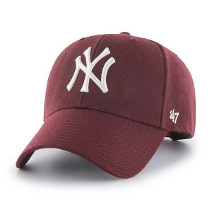 Czapka z daszkiem 47 Brand MLB New York Yankees MVP Bordowa - B-MVPSP17WBP-
