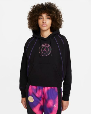 Bluza damska Air Jordan Paris Saint-Germain PSG czarna - CZ7497-010