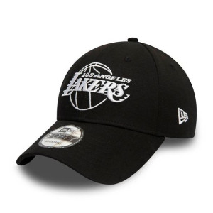 Czapka z daszkiem New Era 9FORTY Lakers NBA Outline Strapback czarna - 1229