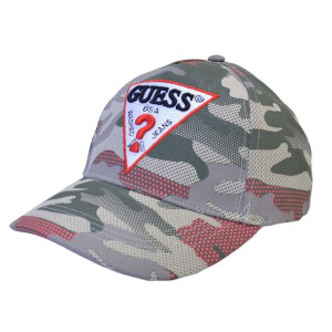 Czapka z daszkiem bejsbolówka Guess Triangle Logo Moro Camo