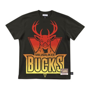 Koszulka Mitchell & Ness NBA Milwaukee Bucks T-Shirt Czarna