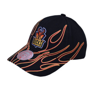 Czapka z daszkiem bejsbolowa Mitchell & Ness NBA Milwaukee Bucks - 6LUXMM20