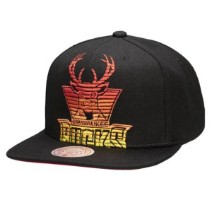 Czapka z daszkiem bejsbolówka Mitchell & Ness NBA Milwaukee Bucks