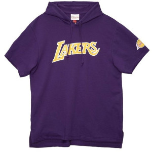 Bluza z kapturem Mitchell & Ness Gameday NBA Los Angeles Lakers fioletowa