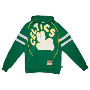 Bluza z kapturem Mitchell & Ness NBA Boston Celtics zielona