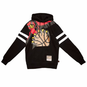 Bluza z kapturem Mitchell & Ness NBA Atlanta Hawks czarna