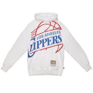 Bluza z kapturem Mitchell & Ness NBA Los Angeles Clippers biała
