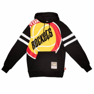 Bluza z kapturem Mitchell & Ness NBA Houston Rockets czarna
