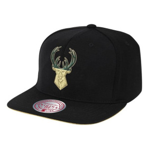 Czapka z daszkiem bejsbolówka Mitchell & Ness NBA Milwaukee Bucks