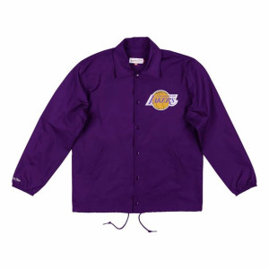 Kurtka męska Mitchell & Ness Coaches Windbreaker Los Angeles Lakers fioleto