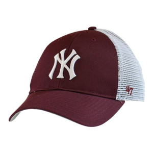 Czapka z daszkiem 47 Brand MLB New York Yankees Trucker bordowa - B-BRANS17