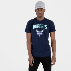 Koszulka męska New Era NBA Charlotte Hornets Team Logo granatowa