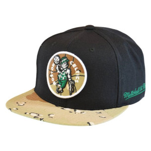 Czapka z daszkiem Mitchell & Ness NBA Choco Camo HWC Boston Celtics