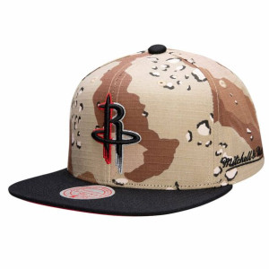 Czapka z daszkiem Mitchell & Ness NBA Choco Camo Houston Rockets