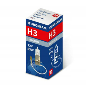 Żarówka H3 Halogen 12v 55w Pk22s 1 Szt / Tungsram