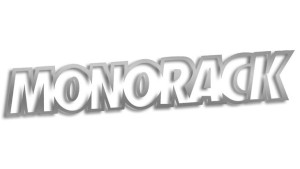 Wycinana naklejka MONORACK srebrna