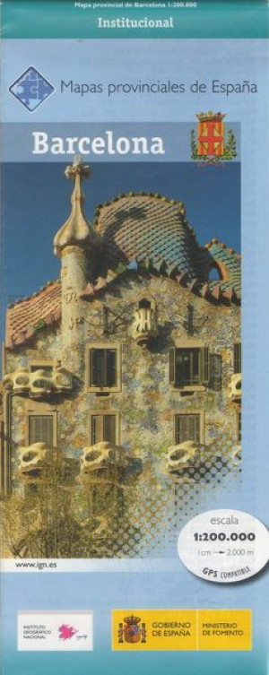 BARCELONA PROWINCJA mapa drogowa 1:200 000 CNIG
