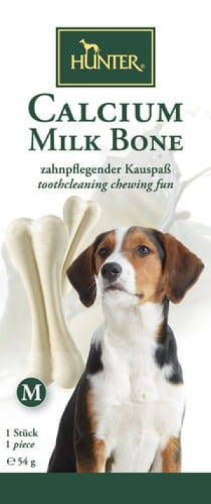 HUNTER Przysmak dla psa Kość z wapniem Calcium Milk Bone M