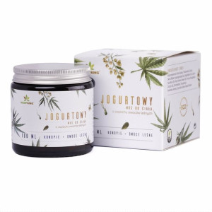 Jogurtowy mus konopny do ciała o zapachu owoców leśnych (100 ml)