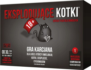 Eksplodujące kotki gra planszowa dla dorosłych