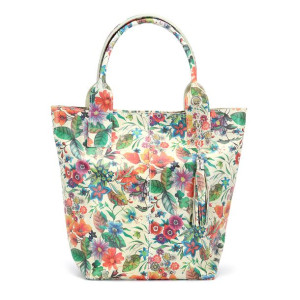 Shopperbag Torebka skórzana vp172 polne kwiaty