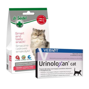 Pakiet Urinolaxan Cat Preparat Dla Kotów Z Problemami Dróg Moczowych 30 Tab