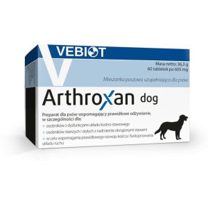 Arthroxan Preparat Dla Psów Dorosłych i Szczeniąt Wspomagający Prawidłowy R