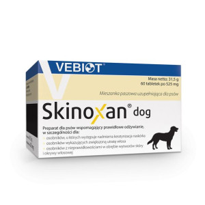 Skinoxan Dog Preparat Dla Psów Z Problemami Skórnymi  60 Tabletek