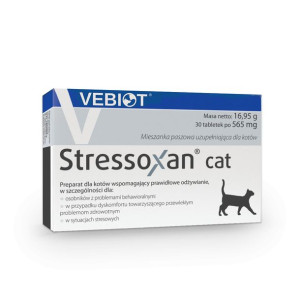 Stressoxan Cat Preparat Dla Kotów z Problemami Behawioralnymi 30 Tabletek