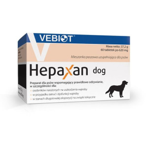 Hepaxan Dog Preparat Dla Psów Regenerujący Wątrobę 60 Tabletek