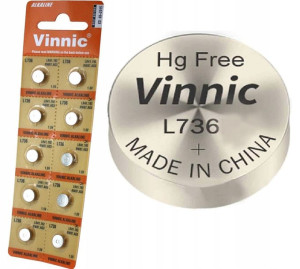 Bateria zegarkowa AG7 Vinnic 10 sztuk