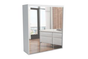 Szafa przesuwna z lustrem 240 cm Green 14 na wymiar