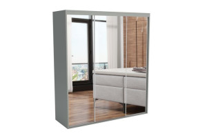 Szafa przesuwna z lustrem gaderoba 180 cm Green 14 na wymiar