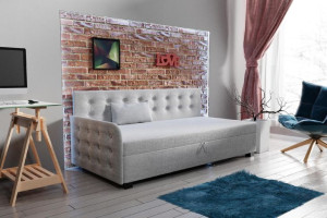 Tapczan jednoosobowy Bella łóżko tradycyjne 110 cm