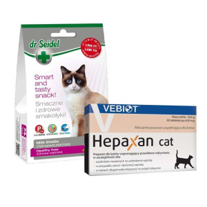 Pakiet Hepaxan Cat Preparat Dla Kotów z Problemami Uszkodzonej Wątroby 30 T