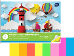 Interdruk Papier Kolorowy Samoprzylepny B5 Fluo