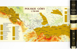 Polskie Góry Mapa Zdrapka Najwyższe Szczyty