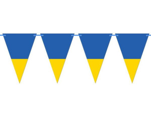 Baner Girlanda Flaga Ukraińska Ukraina Papier 5m