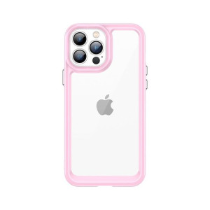 Etui Outer Braders sztywny pokrowiec z żelową ramką do iPhone 12 Pro Max ró