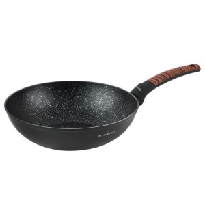 Patelnia WOK non-stick na indukcję Starke Pro Archie Wooden 27,5 cm