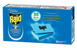 RAID wkładki owadobójcze do elektrofumigatora 30 s