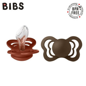 Bibs Couture 2-Pack Sage Rust & Mocha M Smoczek Anatomiczny Silikonowy