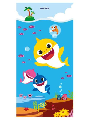 BABY SHARK Ręcznik Plażowy Kąpielowy  100% Bawełna 70 x 140 cm