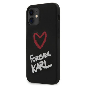 Karl Lagerfeld nakładka do iPhone 12 mini 5,4 KLHCP12SSILKRBK czarne hard c